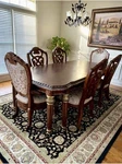Victorian Antique Dining Set Table 6 Chairs Michael Amini Torino China Cabinet Used. Price: $2200.00.